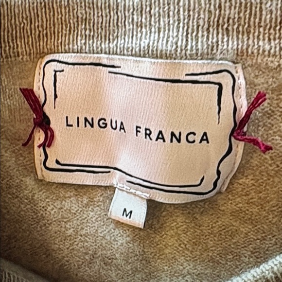 Lingua Franca Sweater Size Medium - Picture 2 of 3